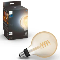Philips Hue Filament G125 E27 Smart LED-pære 550 lm