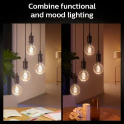 Philips Hue Filament G125 E27 Smart LED-pære 550 lm