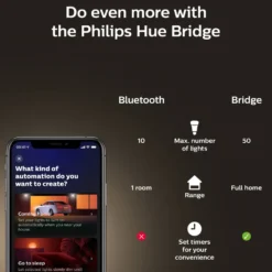 Philips Hue Filament G125 E27 Smart LED-pære 550 lm