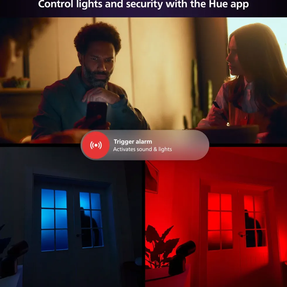 Philips Hue Secure Kontaktsensor - Svart 2-pk.