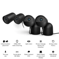 Philips Hue Secure Wired Cam Svart