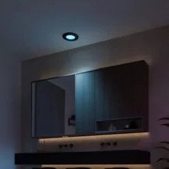 Philips Hue Slank innfelt belysning Ø90 mm 3-pakning Svart