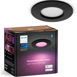Philips Hue Slank innfelt belysning Ø90 mm Svart