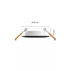 Philips Hue Slank innfelt belysning Ø90 mm Svart