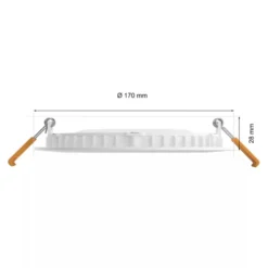 Philips Hue Slank innfelt belysning Ø170 mm Hvit