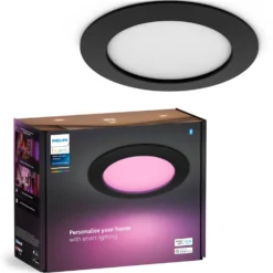 Philips Hue Slank innfelt belysning Ø170 mm Svart