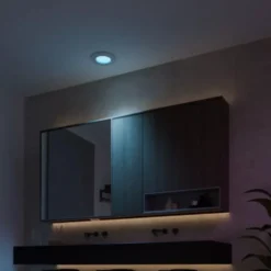 Philips Hue Slim innfelt spotlight 90 mm 3-pk. Hvit