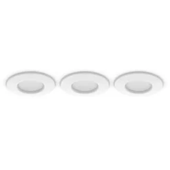 Philips Hue Slim innfelt spotlight 90 mm 3-pk. Hvit