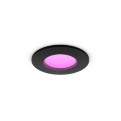 Philips Hue Slim innfelt spotlight 90 mm 1-pk. Svart