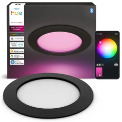 Philips Hue Slim innfelt spotlight 170 mm 1-pk. Svart