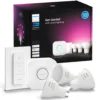 Philips Hue Startpakke: 3x White & Color GU10 + Dimmer + Bridge