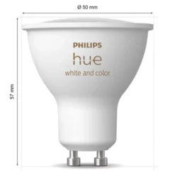 Philips Hue Startpakke: 3x White & Color GU10 + Dimmer + Bridge