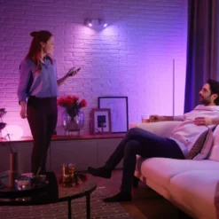 Philips Hue Startpakke: 3x White & Color GU10 + Dimmer + Bridge