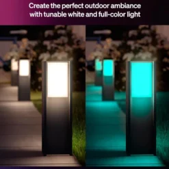 Philips Hue Turaco piedestallampe for utendørs bruk Antrasitt