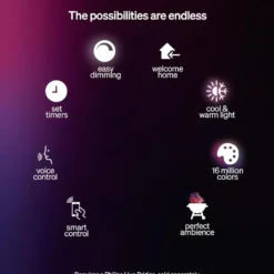 Philips Hue Turaco stolpelampe White and Color Ambiance Antrasitt