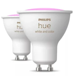 Philips Hue White and Color Ambiance Smart LED-pære GU10 400 lm 2-pk