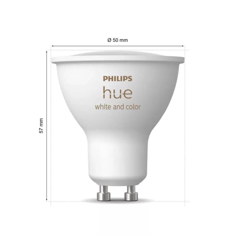 Philips Hue White & Color Ambiance GU10 – Startpakke med Bridge Pro