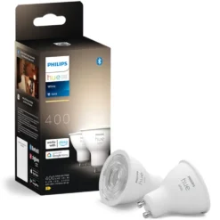 Philips Hue White Smart LED-pære GU10 400 lm 2-pack