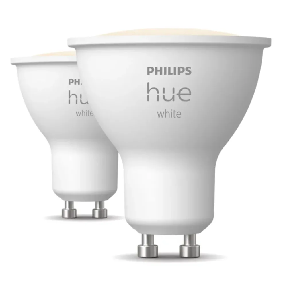 Philips Hue White Smart LED-pære GU10 400 lm 2-pack