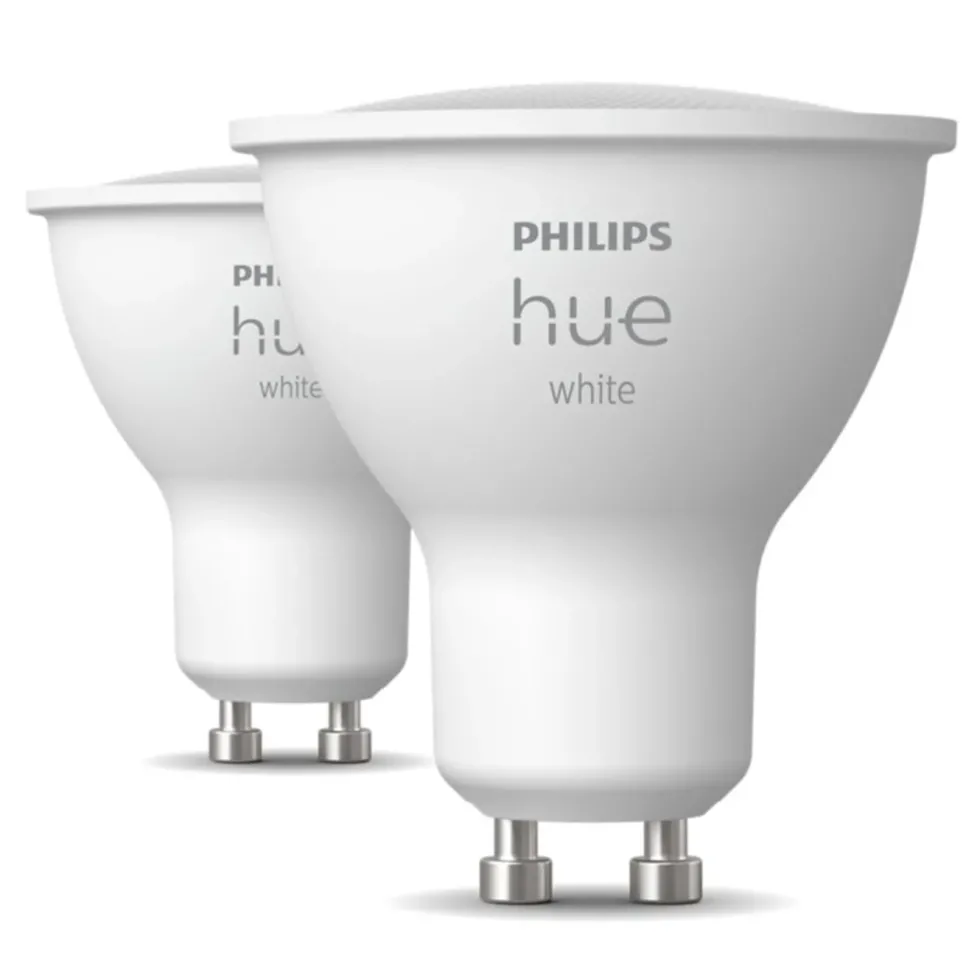 Philips Hue White Smart LED-pære GU10 400 lm 2-pack