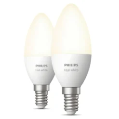 Philips Hue White Smart LED-pære E14 470 lm 2-pk.