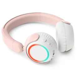 Philips K4206 trådløse barnehodetelefoner med LED-paneler Rosa