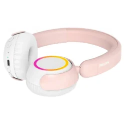 Philips K4206 trådløse barnehodetelefoner med LED-paneler Rosa