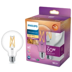 Philips Kuleformet LED-filamentpære G93 E27 806 lm
