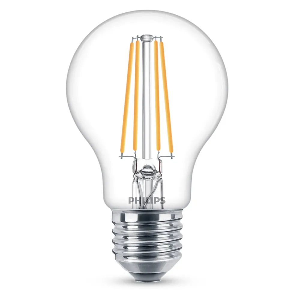 Philips LED-pære E27 806 lm 3-pk.