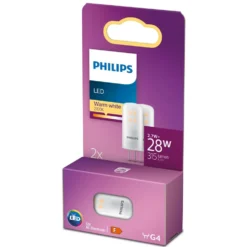Philips LED-pære G4 315 lm 2-pk