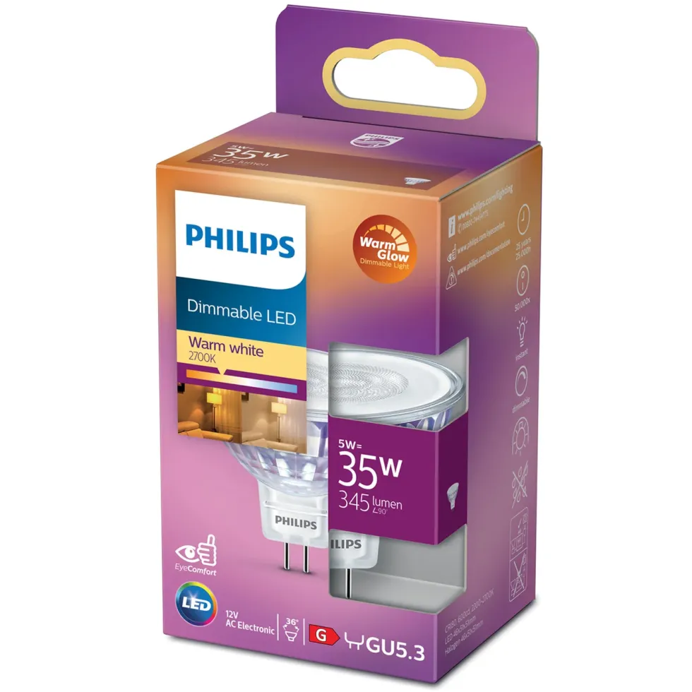 Philips LED-pære GU5,3 345 lm