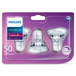 Philips LED-pære GU10 345 lm 3-pk.