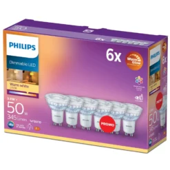 Philips LED-pære GU10 345 lm 6-pk.