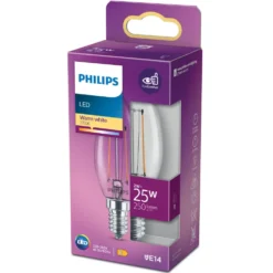 Philips LED-pære Mignon E14 250 lm