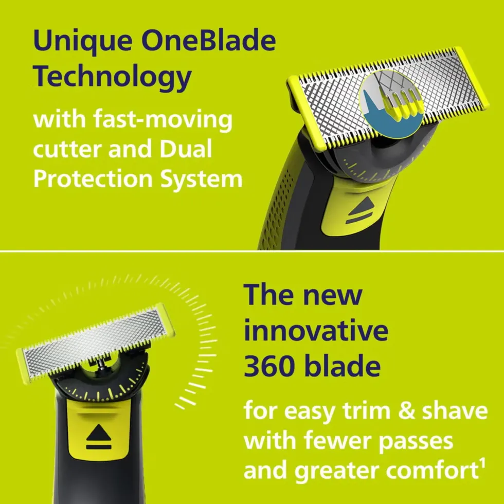 Philips OneBlade 360 skjeggtrimmer
