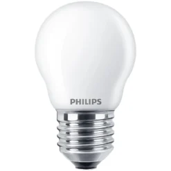Philips Philips Kuleformet frostet LED-pære E27 250 lm 2-pk.