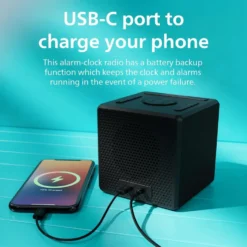 Philips R4600 DAB+-klokkeradio med USB-C-lading