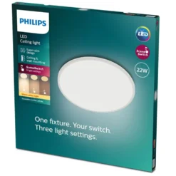 Philips Superslim CL550 taklampe 22 W SceneSwitch Hvit, Ø43 cm