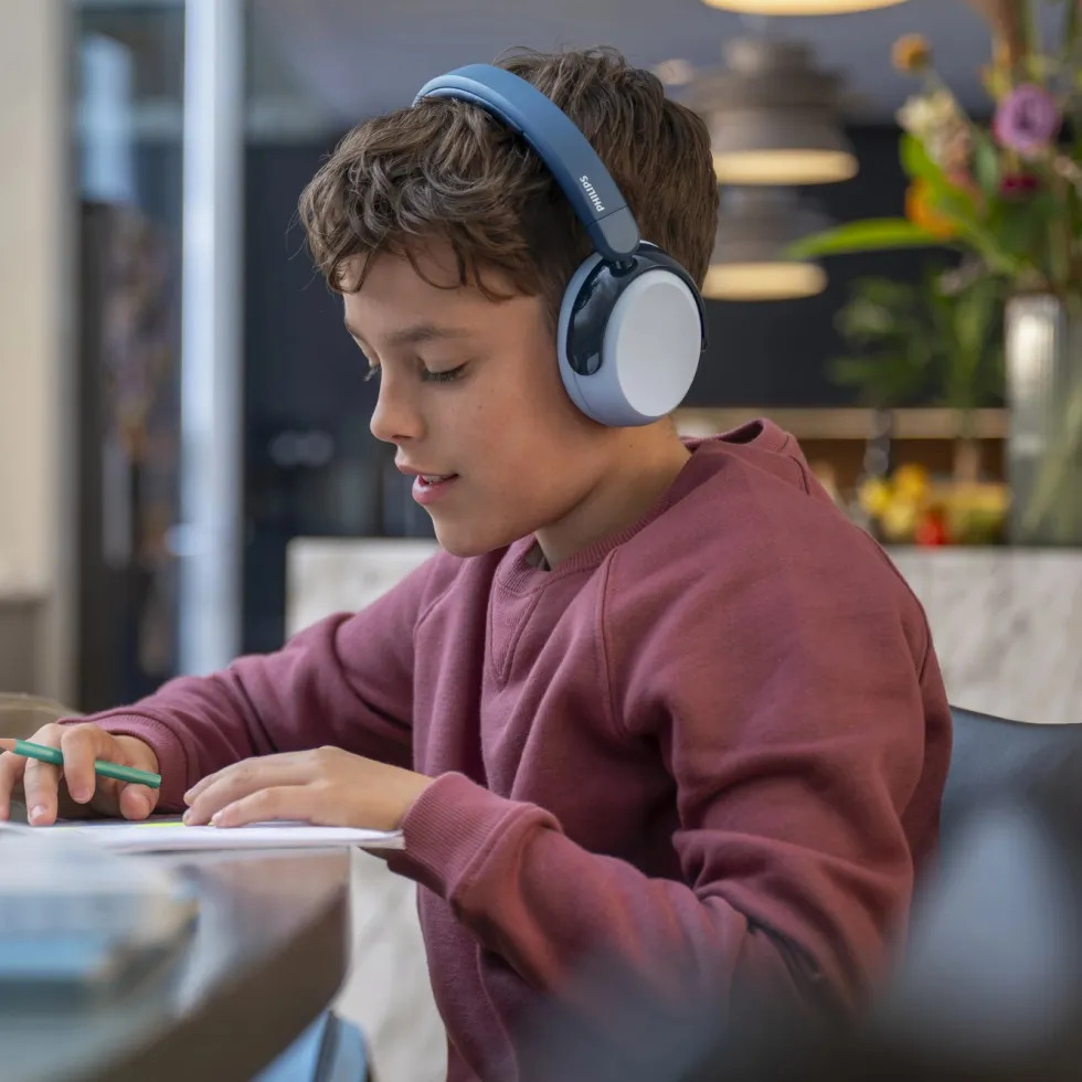 Philips Trådløse over-ear-hodetelefoner for barn med støydemping Blå