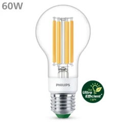 Philips Ultra Efficient E27 Dimbar LED-pære 840 lm