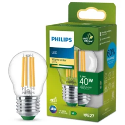 Philips Ultra Efficient E27 LED-pære 485 lm