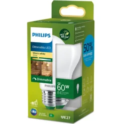 Philips Ultra Efficient E27 LED-pære 840 lm