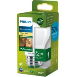 Philips Ultra Efficient E27 LED-pære 840 lm