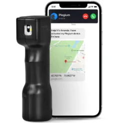 Plegium Smart forsvarsspray med Bluetooth Svart
