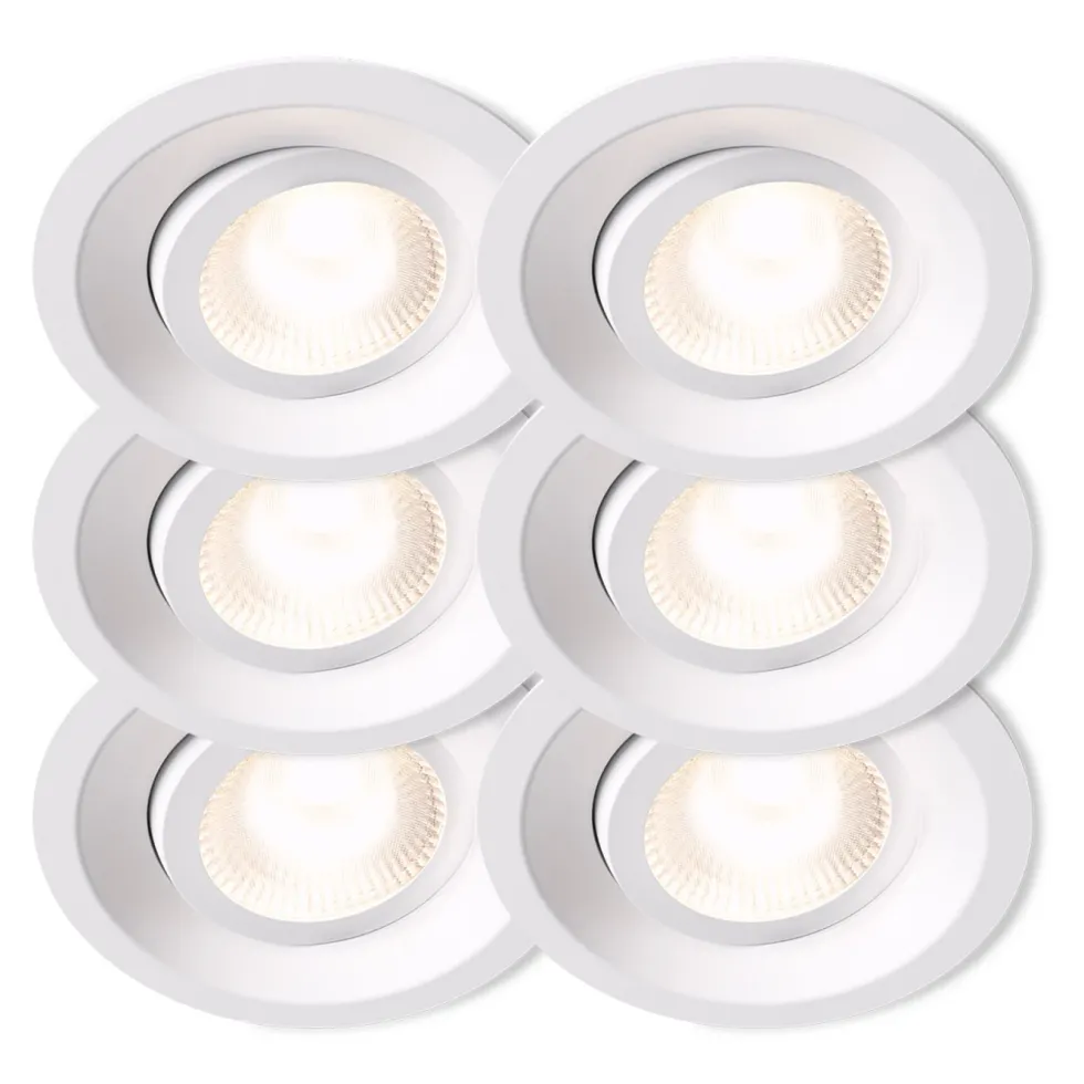Plejd Downlight Tilt DWN-01 6-pack Hvit