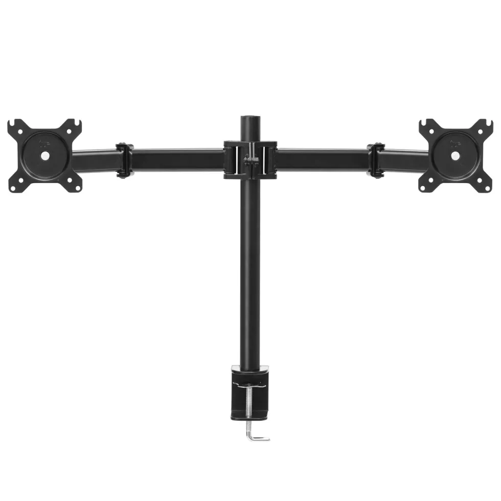 Plexgear Bordsfeste med 2 armer for skjermer opptil 27"
