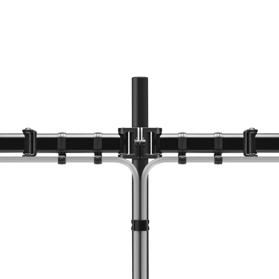 Plexgear Bordsfeste med 2 armer for skjermer opptil 27"