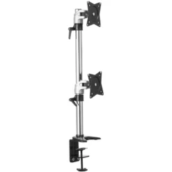 Plexgear Bordsfeste med 2 armer for skjermer på 15-27"