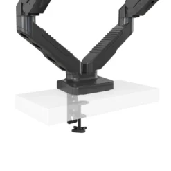 Plexgear 3-leddet fjæret bordfeste for skjerm 13-27” 2 armer
