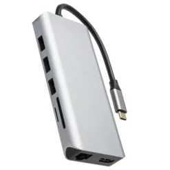 Plexgear Multiadapter for USB-C med 12 tilkoblinger